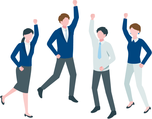 イラスト：働きやすさへの喜び